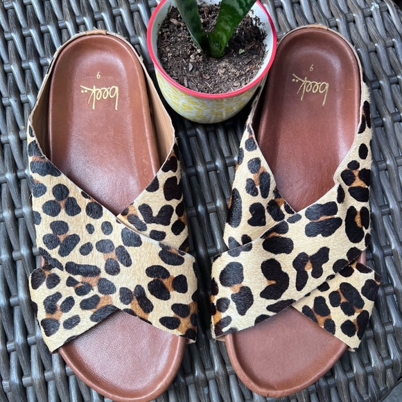 Beek Robin Genuine Calf Hair Slide Sandal in Leopard - Picture 6 of 11